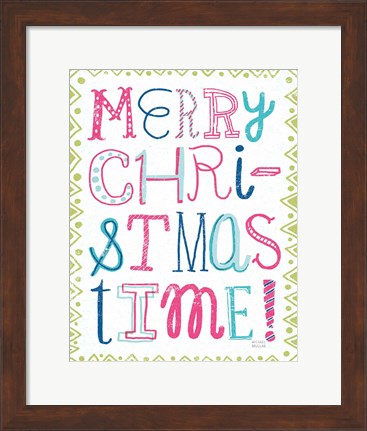 Framed Merry Christmastime Bright Print