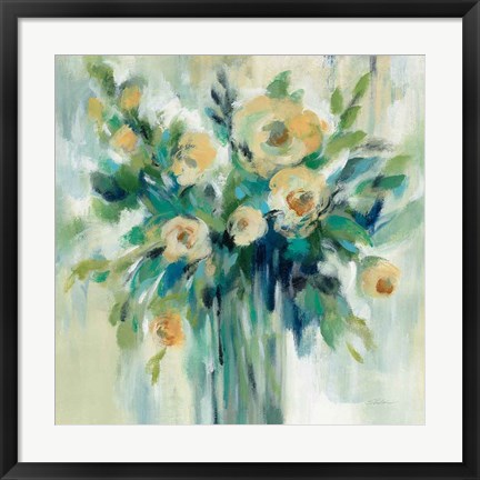 Framed Vase of Flowers Print