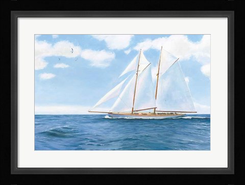 Framed Majestic Sailboat Print