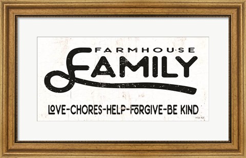Framed Farmhouse Family Print