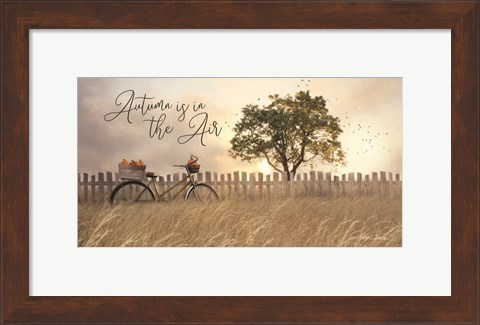 Framed Autumn is in the Air Print