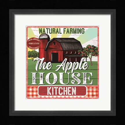 Framed Apple House Kitchen Print