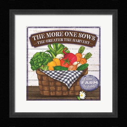 Framed More One Sows Print