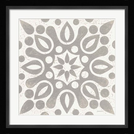 Framed Winter Caravan Tile IV Print