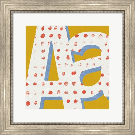 Framed Punctuated Square IX Bright Print