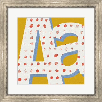 Framed Punctuated Square IX Bright Print