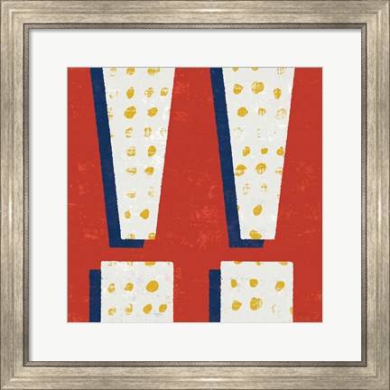 Framed Punctuated Square I Bright Print