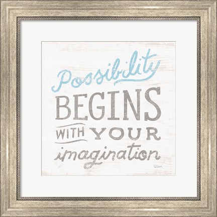 Framed Possibility Gray Print
