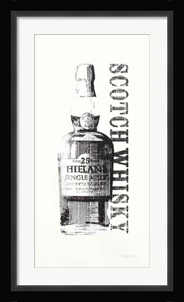 Framed Scotch BW Crop Print