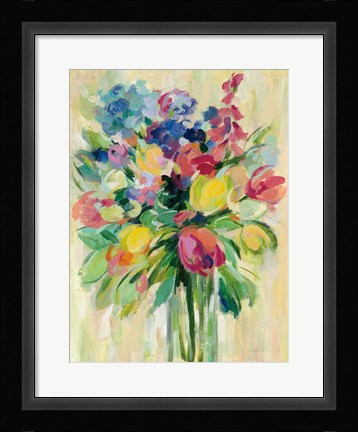 Framed Earthy Colors Bouquet II Print