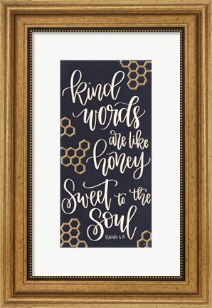 Framed Kind Words Print