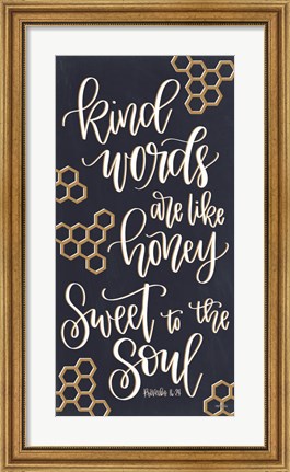 Framed Kind Words Print