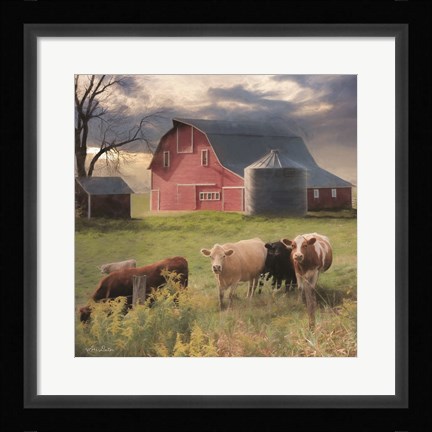 Framed Wyoming Sunset Print