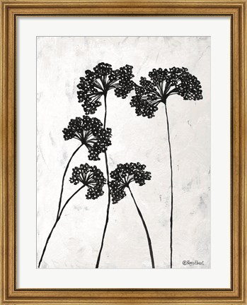 Framed Queen Anne&#39;s Lace I Print