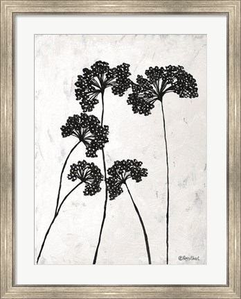 Framed Queen Anne&#39;s Lace I Print