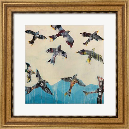 Framed Ravens Rising Print