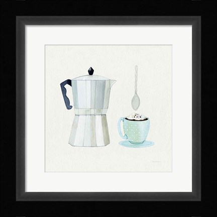 Framed Coffee Break VII Tan Print
