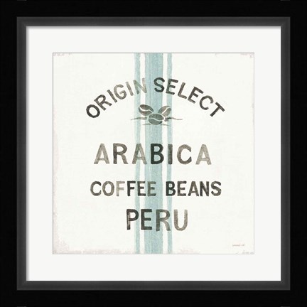 Framed Wake Me Up Coffee Sack I Print