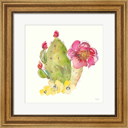 Framed Succulent Desert II Print