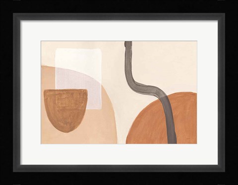 Framed Sandy Balance I Print