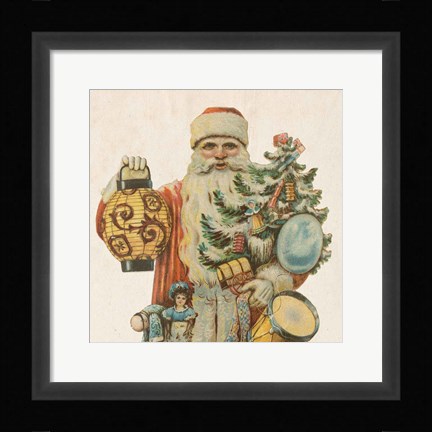 Framed Victorian Santa II Print