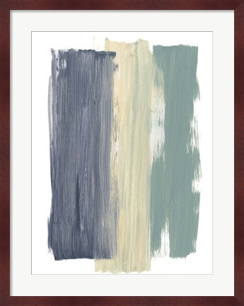 Framed Striped Abstract Print