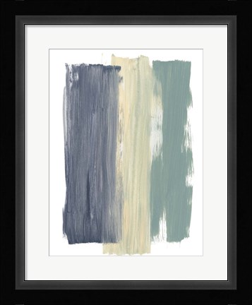 Framed Striped Abstract Print