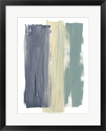 Framed Striped Abstract Print