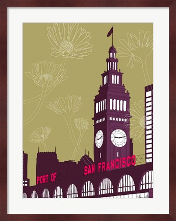Framed Ferry Building - San Francisco Print