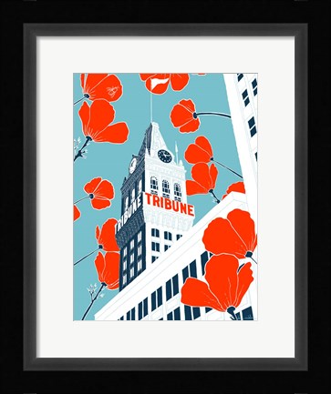 Framed Tribune Tower - Oakland Print