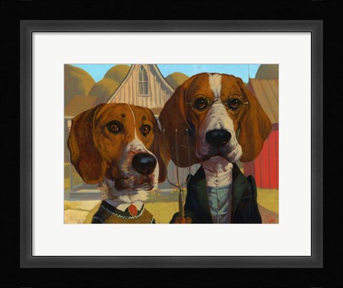 Framed American Gothic Print