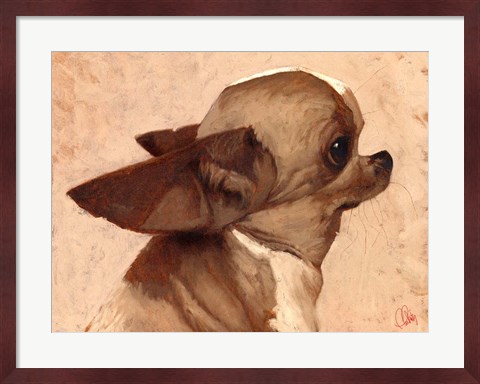 Framed Profile-Chihuahua Print