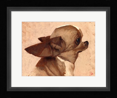 Framed Profile-Chihuahua Print