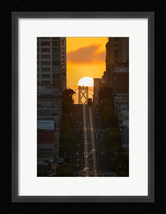 Framed Lombard Street Cable Car Print