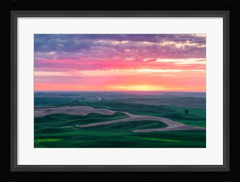 Framed Palouse Sunset Print
