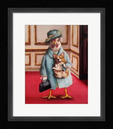 Framed Her Majesty Print