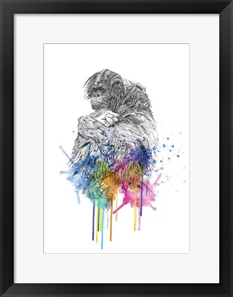 Framed Orangutan Print