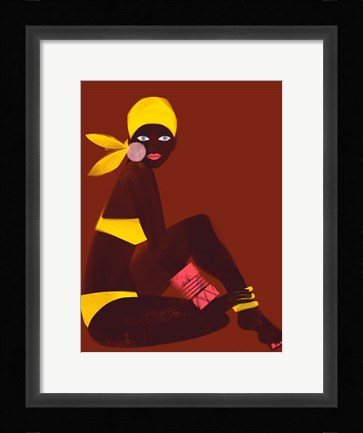 Framed Amber Sun Print