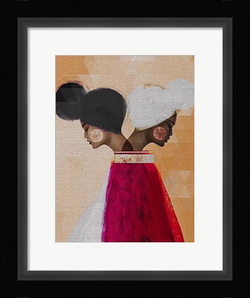 Framed Easy Ease (Neutral) Print