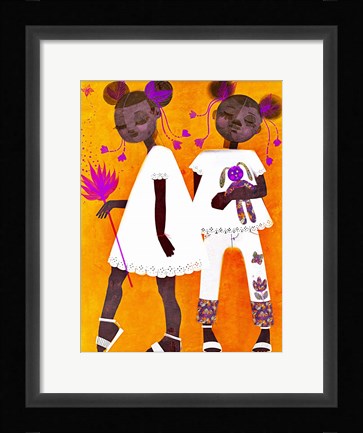 Framed Petite Twins Print