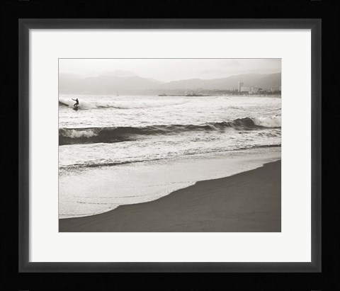 Framed BW Surfer No. 1 Print