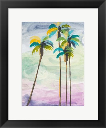 Framed Four Palms No. 2 Print