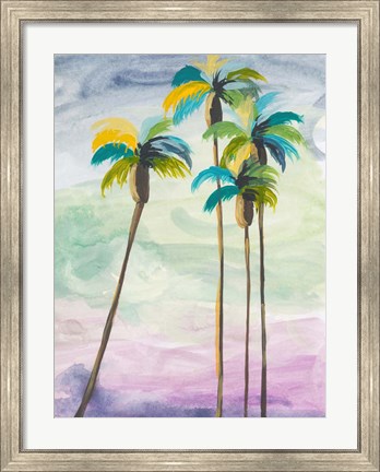 Framed Four Palms No. 2 Print