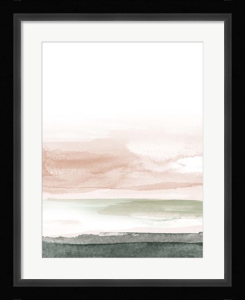 Framed Pink Blush Landscape No. 1 Print