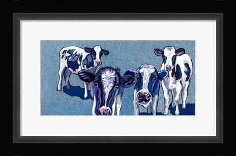 Framed Four Cows Print