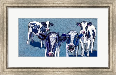 Framed Four Cows Print
