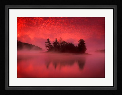 Framed Islands In The Pink Print