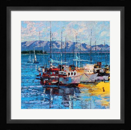 Framed Time to Sail Print