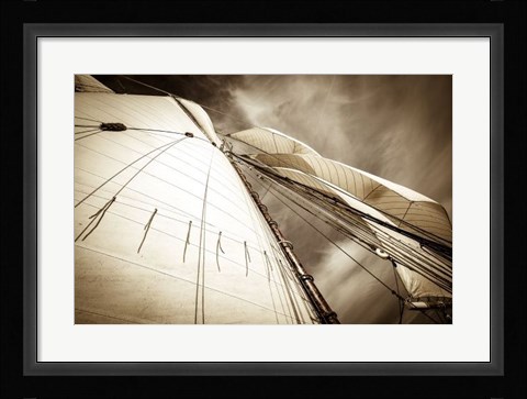 Framed All Sails Set Print
