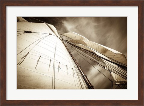 Framed All Sails Set Print